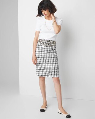 Women's tweed pencil skirt on sale